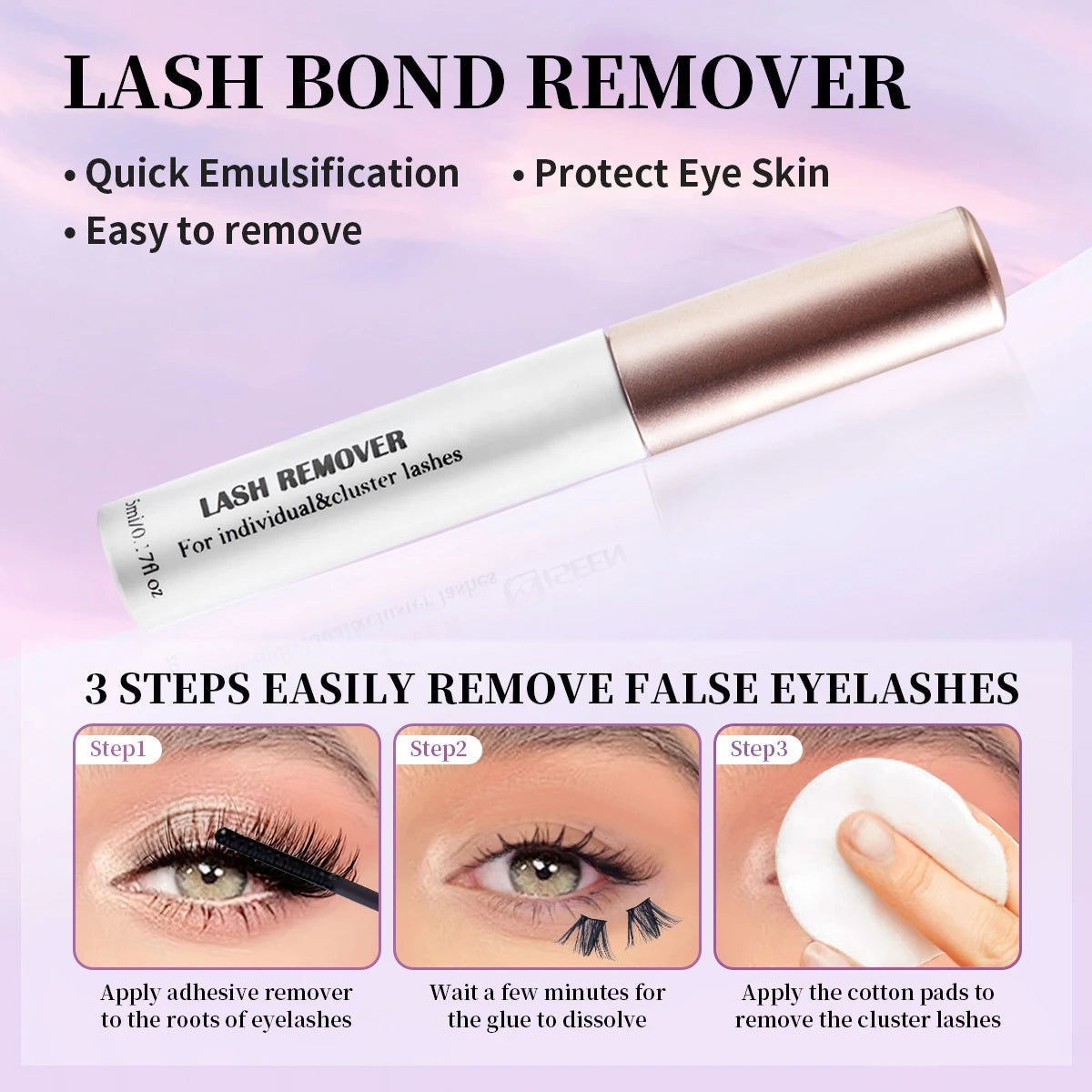 Natürliche lange Wimpern, Einzelne Wimpern, Wimpernverlängerung mit gemischter Länge DIY Wimpern
