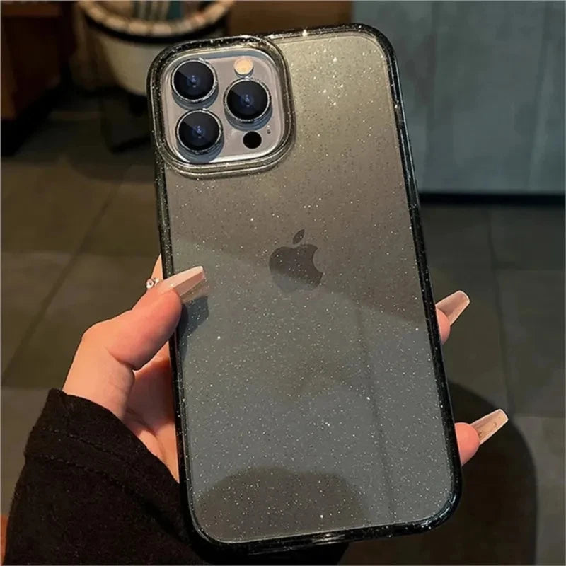 Luxus Glitzer Bling Handyhülle Für IPhone  11-16, 11-16 Pro, 11-16 Pro Max,  X, XR, XS, 7-8 Plus Stoßfest Transparent, Weiche Abdeckung
