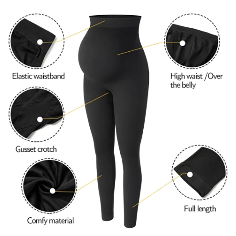 Umstandsleggings für Schwanger Frauen mit hoher Taille,