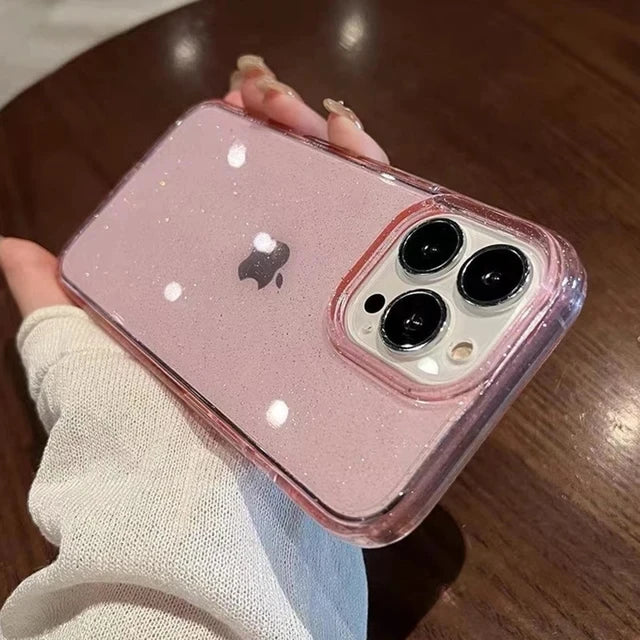 Luxus Glitzer Bling Handyhülle Für IPhone  11-16, 11-16 Pro, 11-16 Pro Max,  X, XR, XS, 7-8 Plus Stoßfest Transparent, Weiche Abdeckung