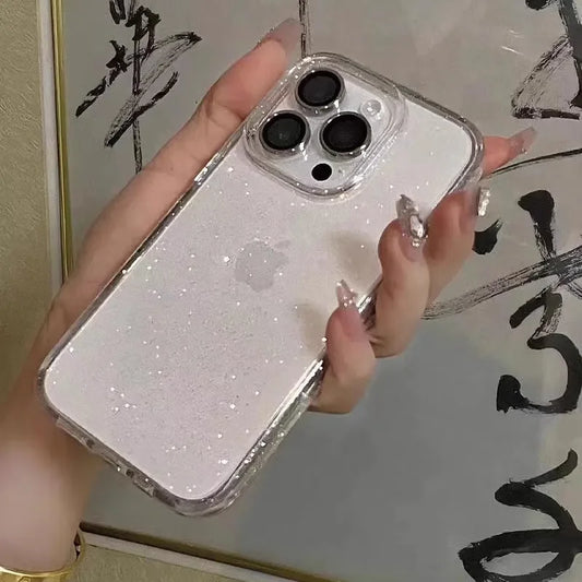 Luxus Glitzer Bling Handyhülle Für IPhone  11-16, 11-16 Pro, 11-16 Pro Max,  X, XR, XS, 7-8 Plus Stoßfest Transparent, Weiche Abdeckung